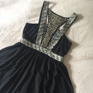 Black Sequined Party Dress by Quinn